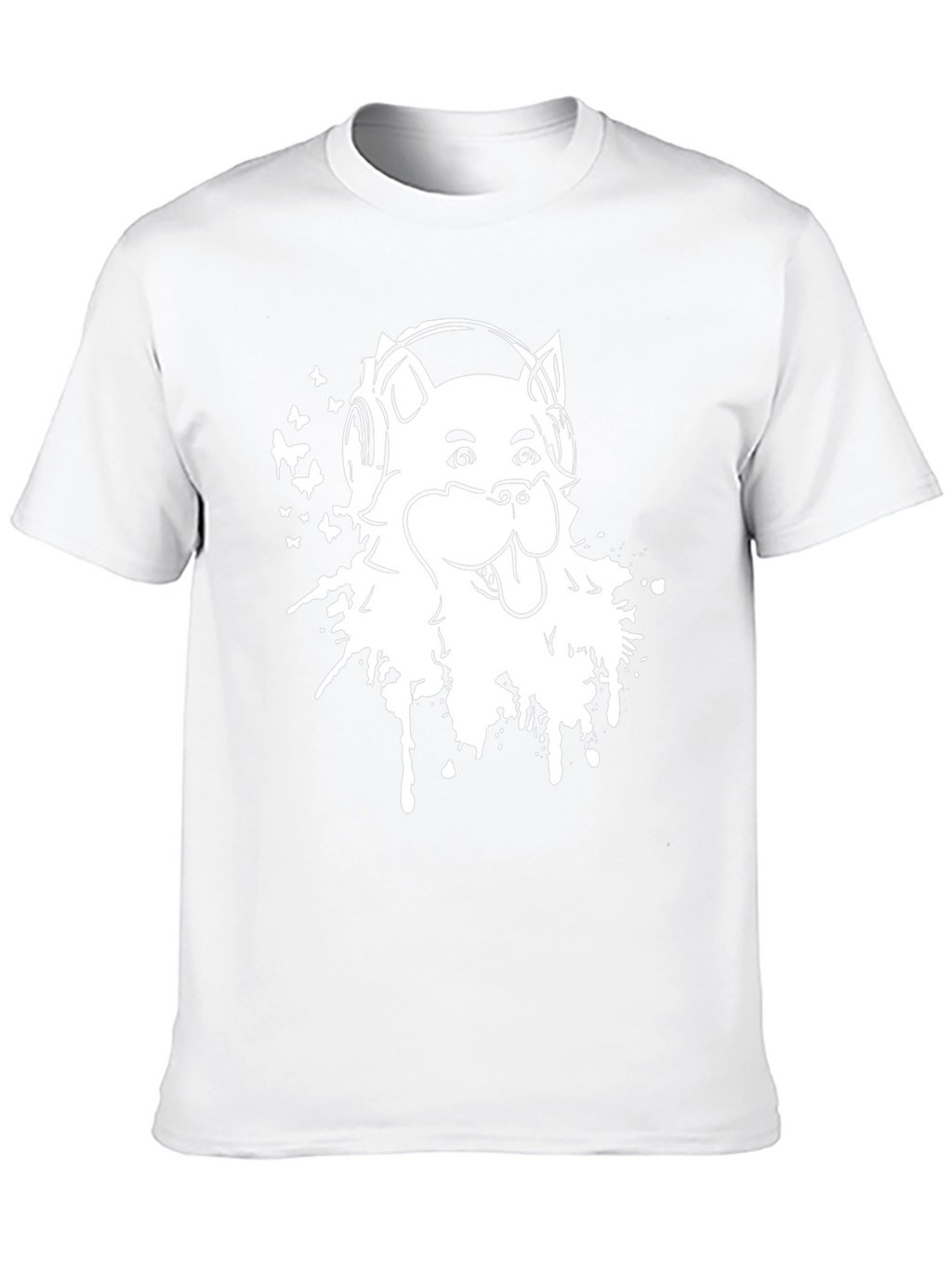 Cool Dog Graphic Tee - Music Lover Design