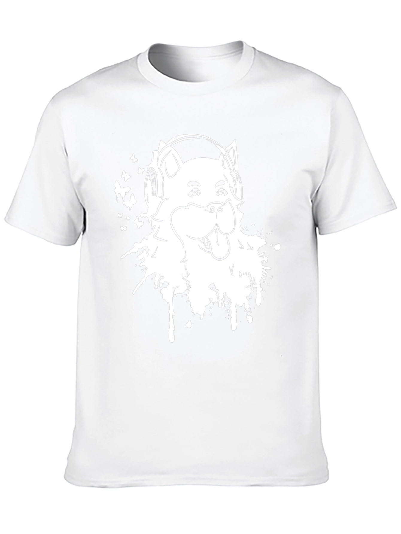Cool Dog Graphic Tee - Music Lover Design