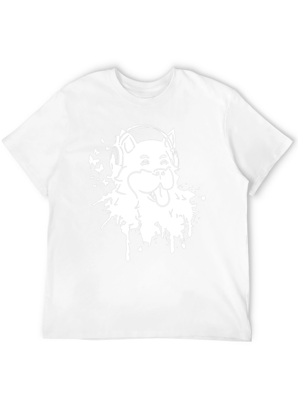 Cool Dog Graphic Tee - Music Lover Design