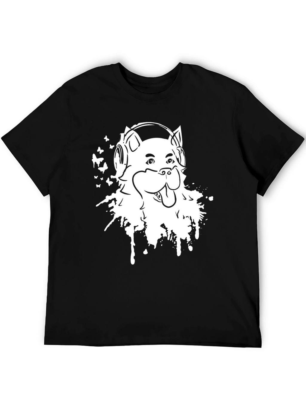 Cool Dog Graphic Tee - Music Lover Design