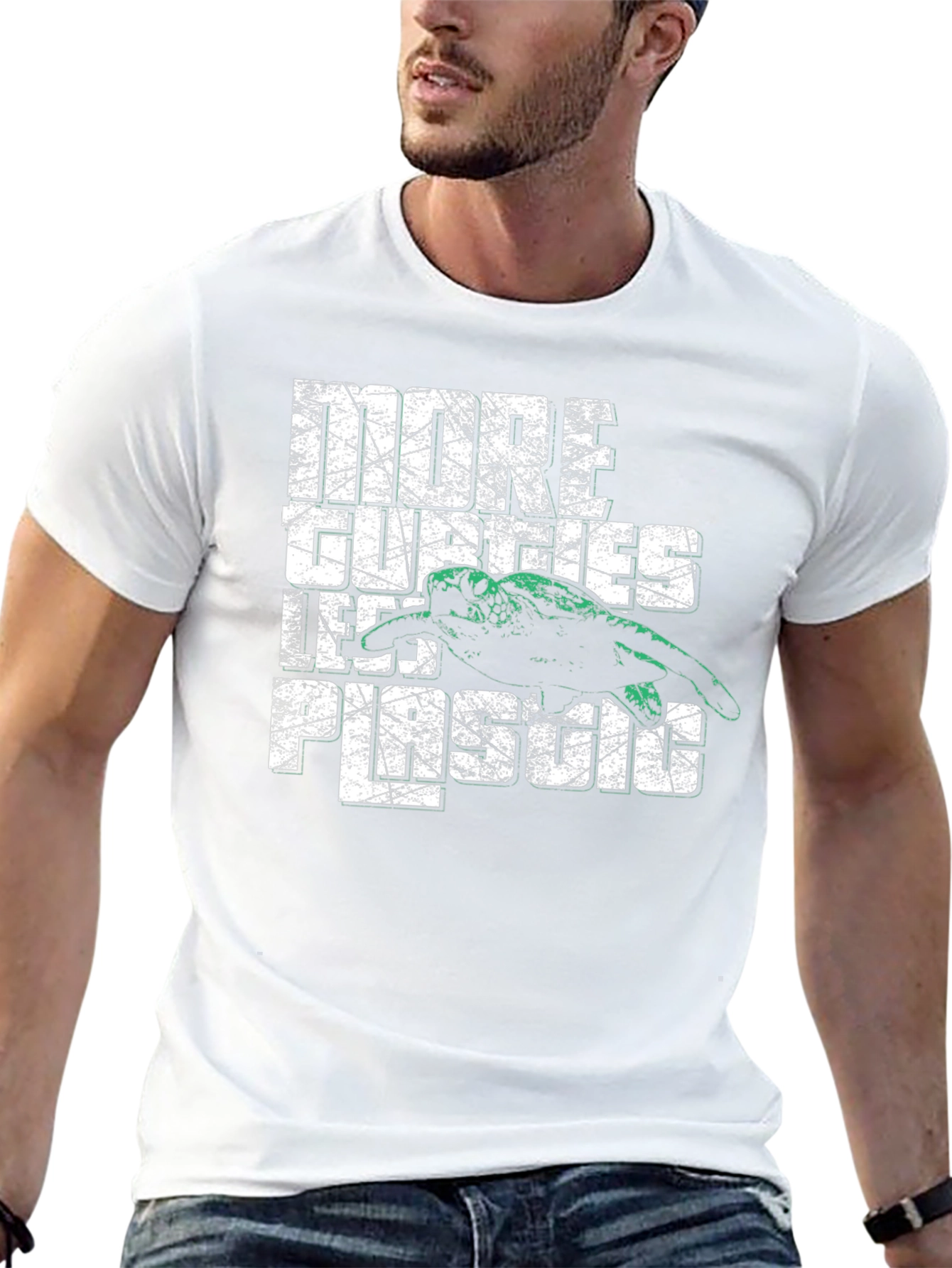 Eco-Friendly Turtle Graphic Tee