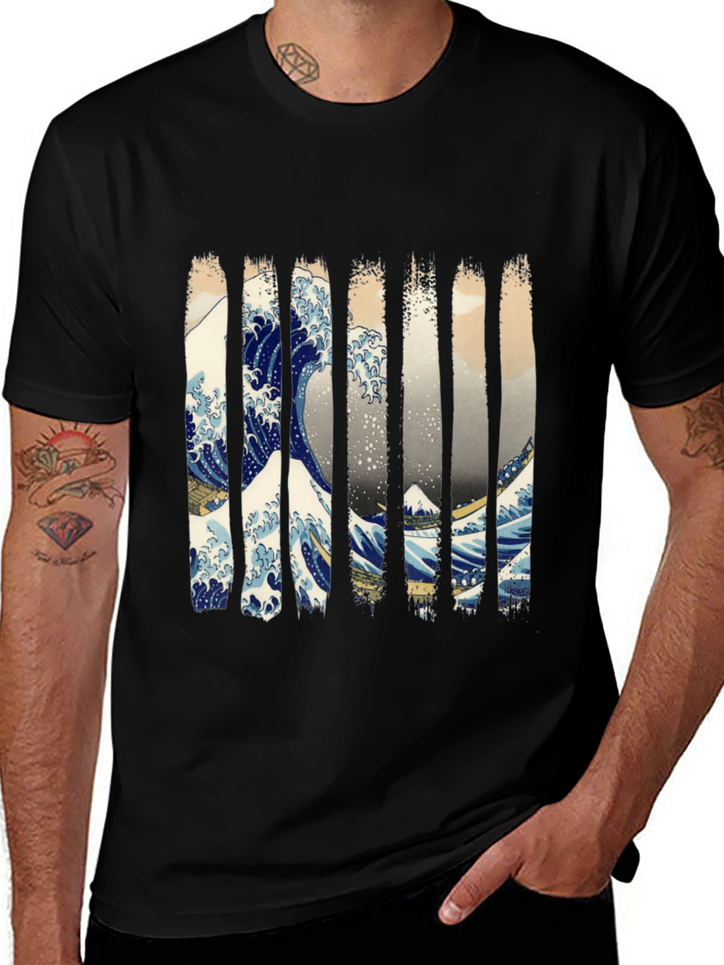Great Wave Kanagawa T-Shirt - Artistic Japanese Print