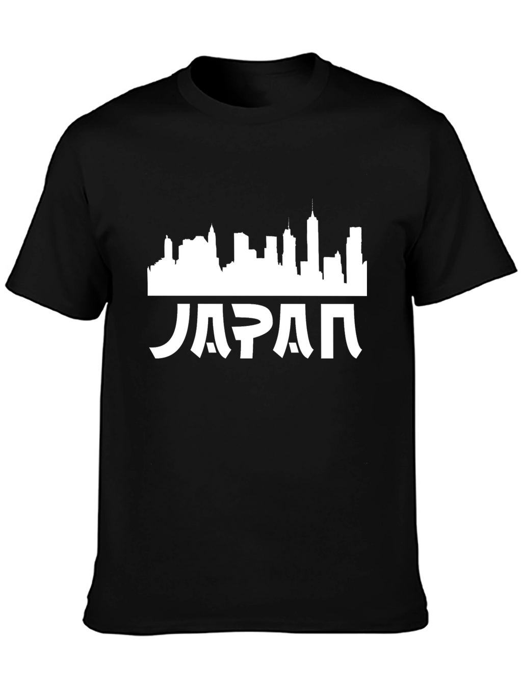 Japan Skyline Graphic Tee - Mens Black T-Shirt