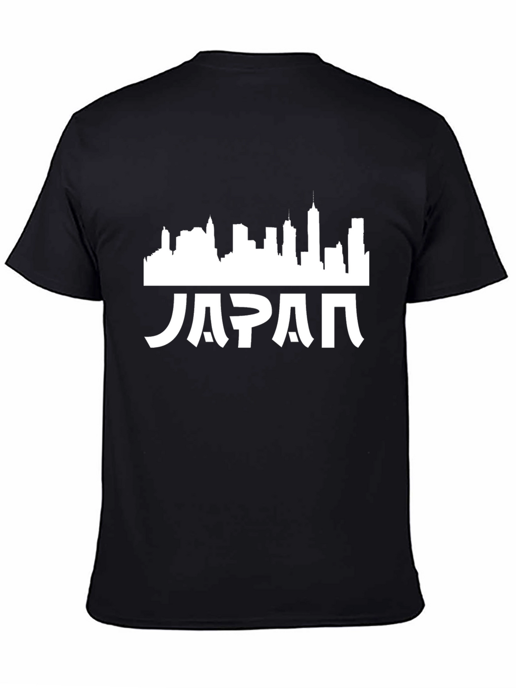 Japan Skyline Graphic Tee - Mens Black T-Shirt