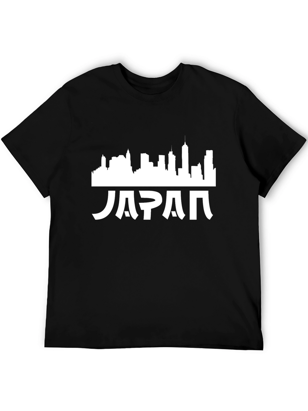 Japan Skyline Graphic Tee - Mens Black T-Shirt