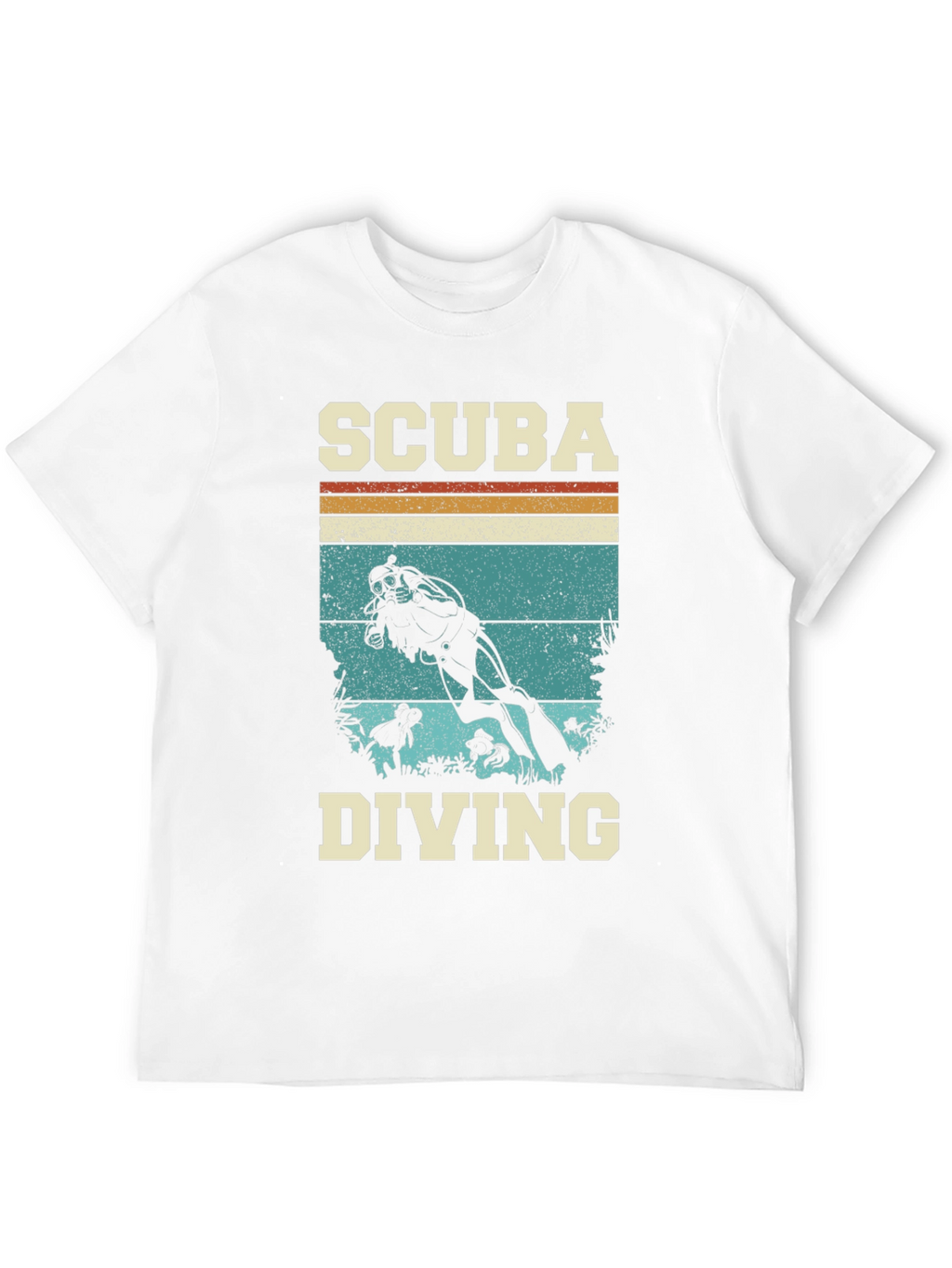 Scuba Diving Retro Graphic Tee - Black