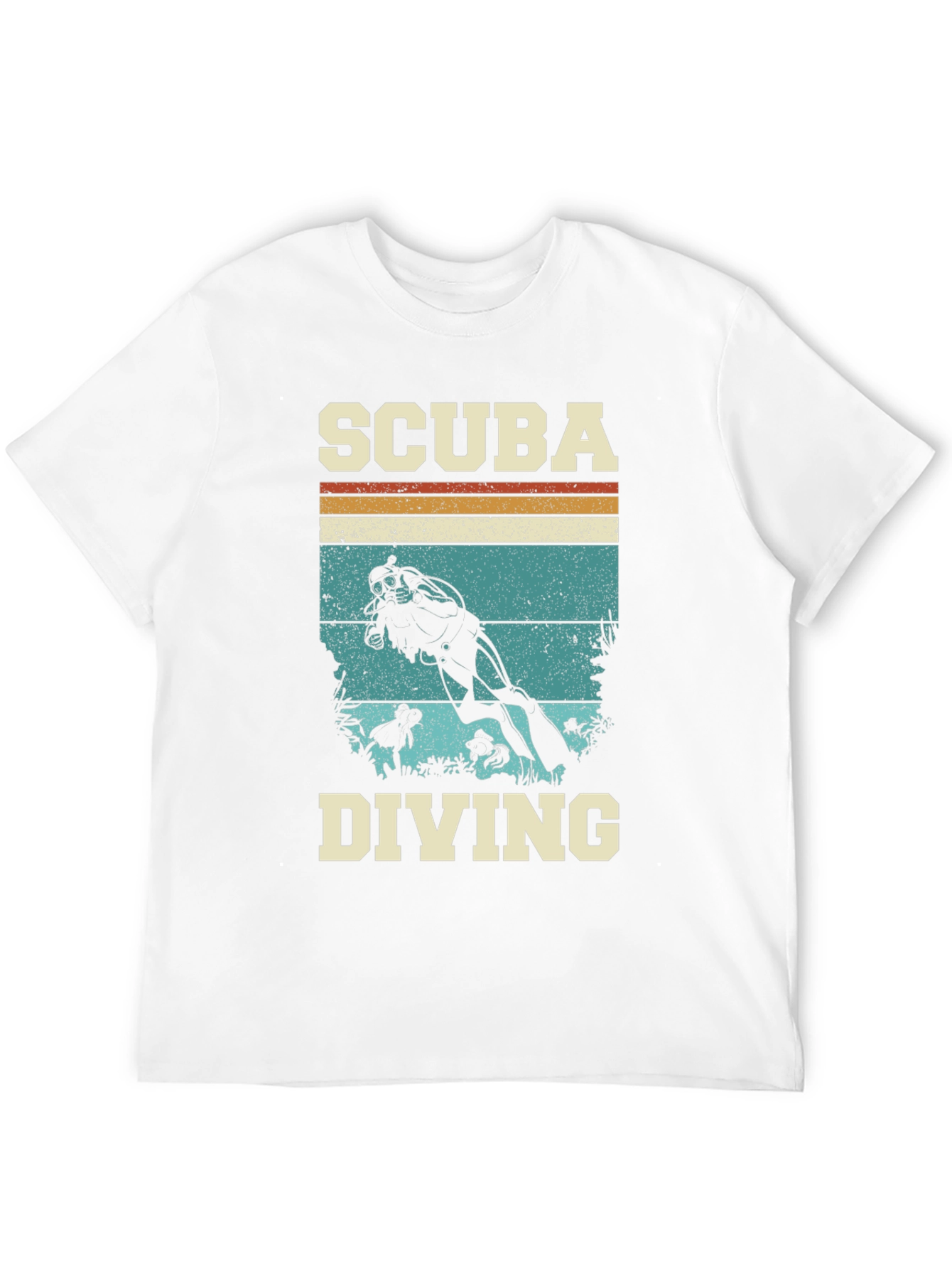 Scuba Diving Retro Graphic Tee - Black