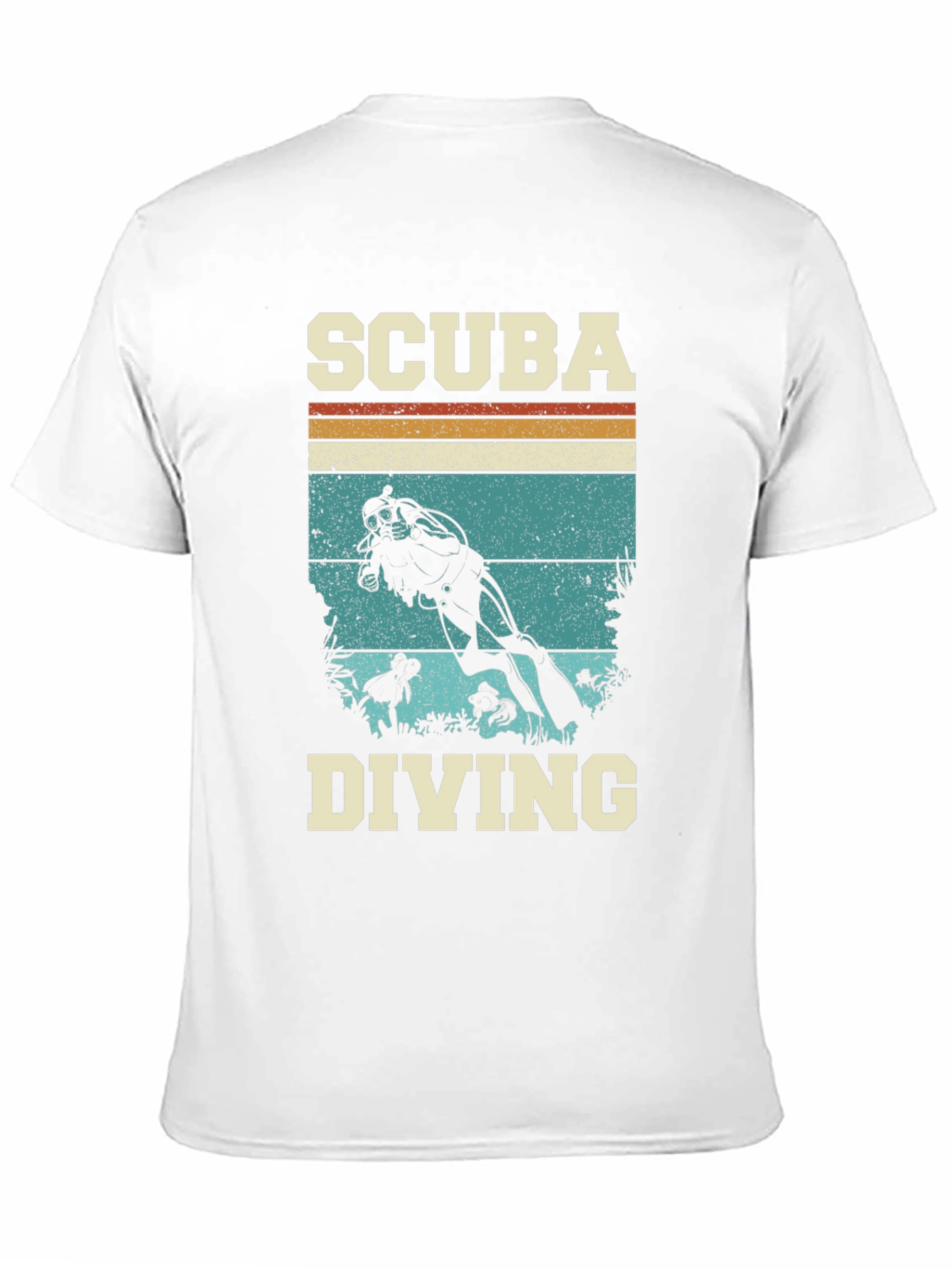 Scuba Diving Retro Graphic Tee - Black