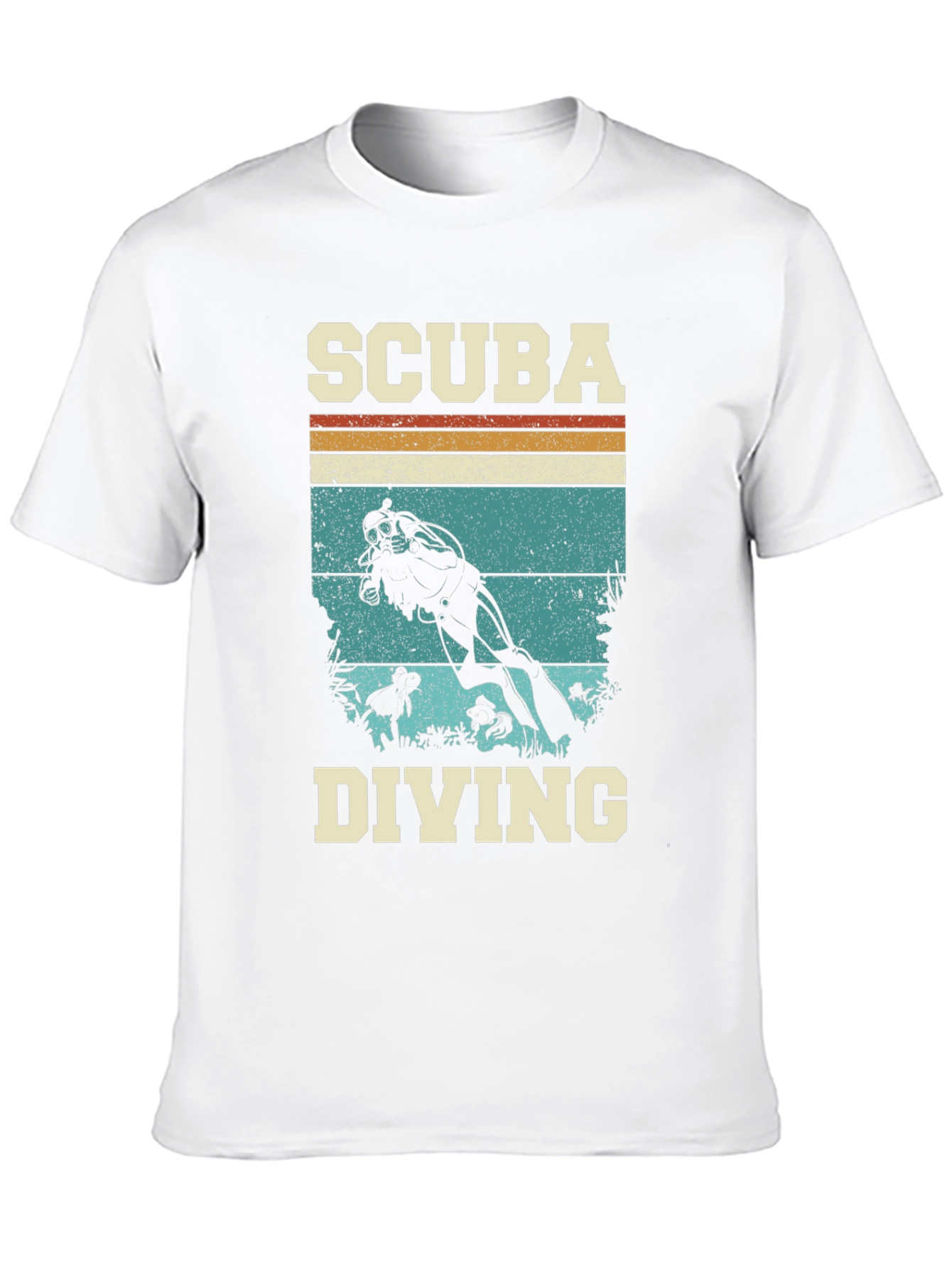 Scuba Diving Retro Graphic Tee - Black