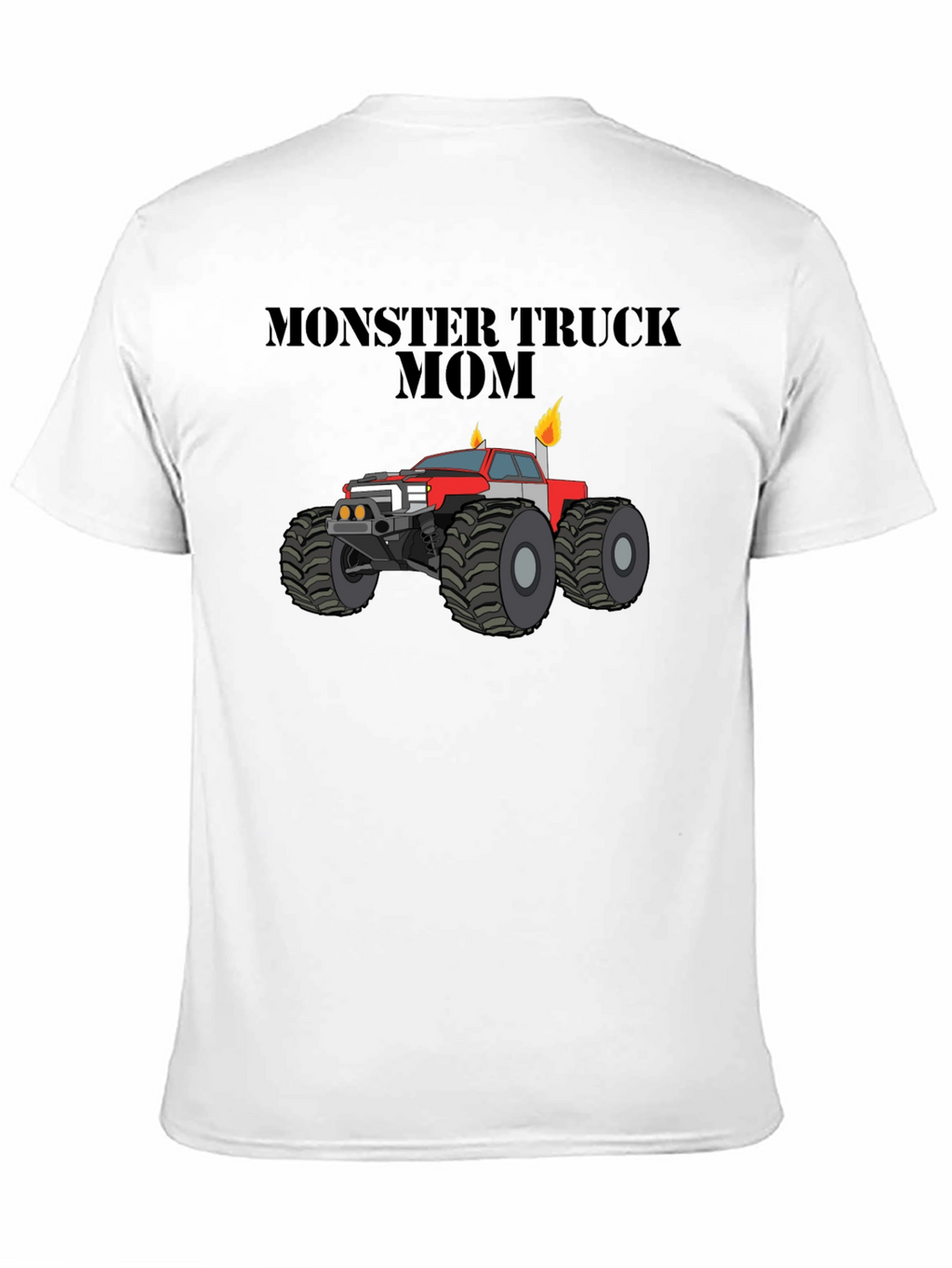 Monster Truck Mom Black Graphic T-Shirt
