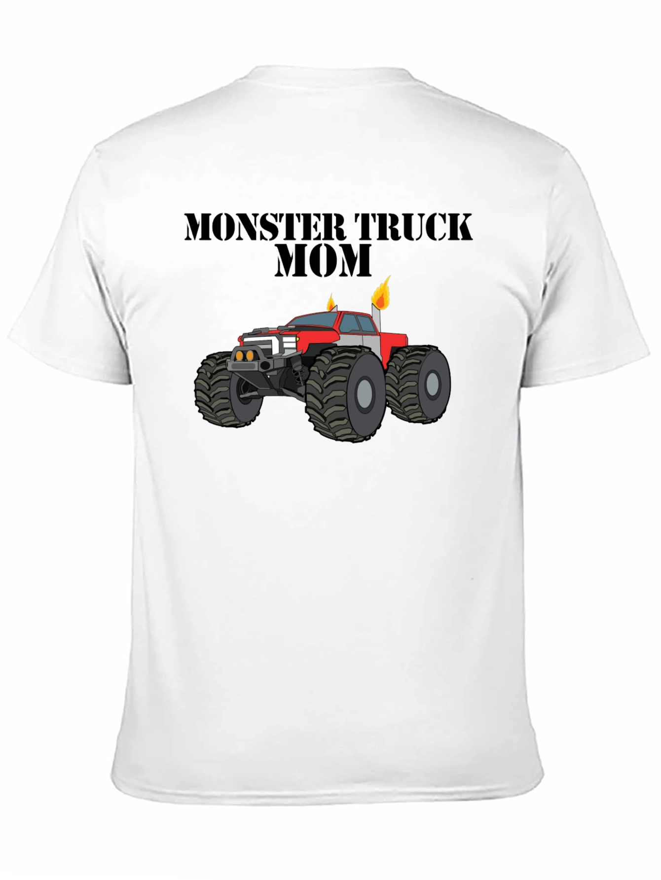 Monster Truck Mom Black Graphic T-Shirt