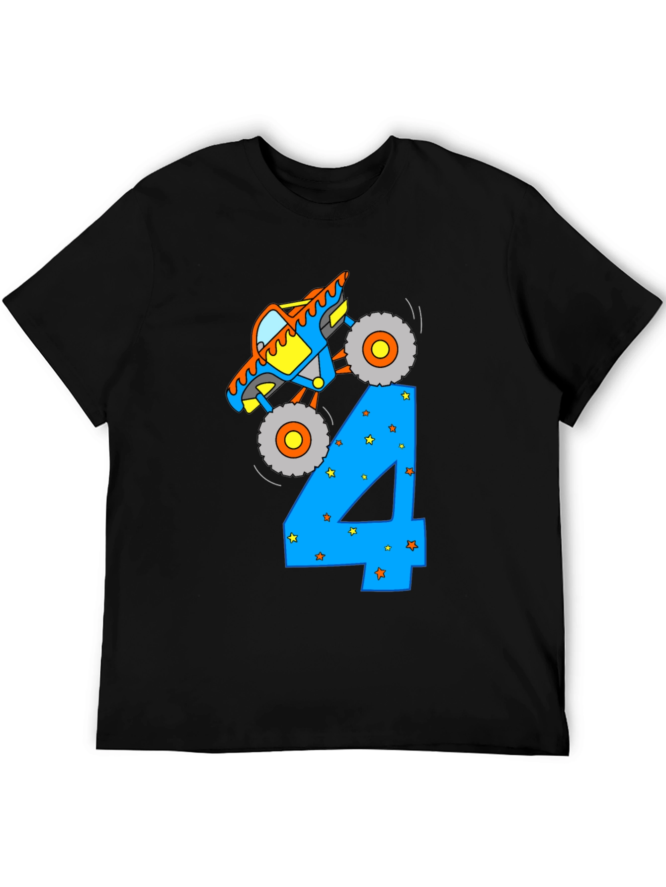 Monster Truck Birthday 4 T-Shirt