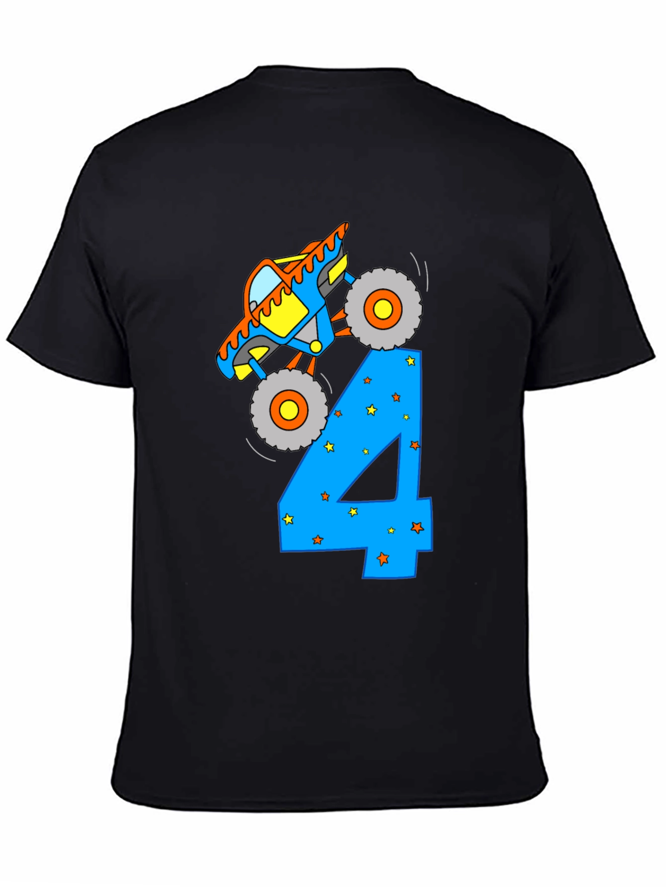 Monster Truck Birthday 4 T-Shirt
