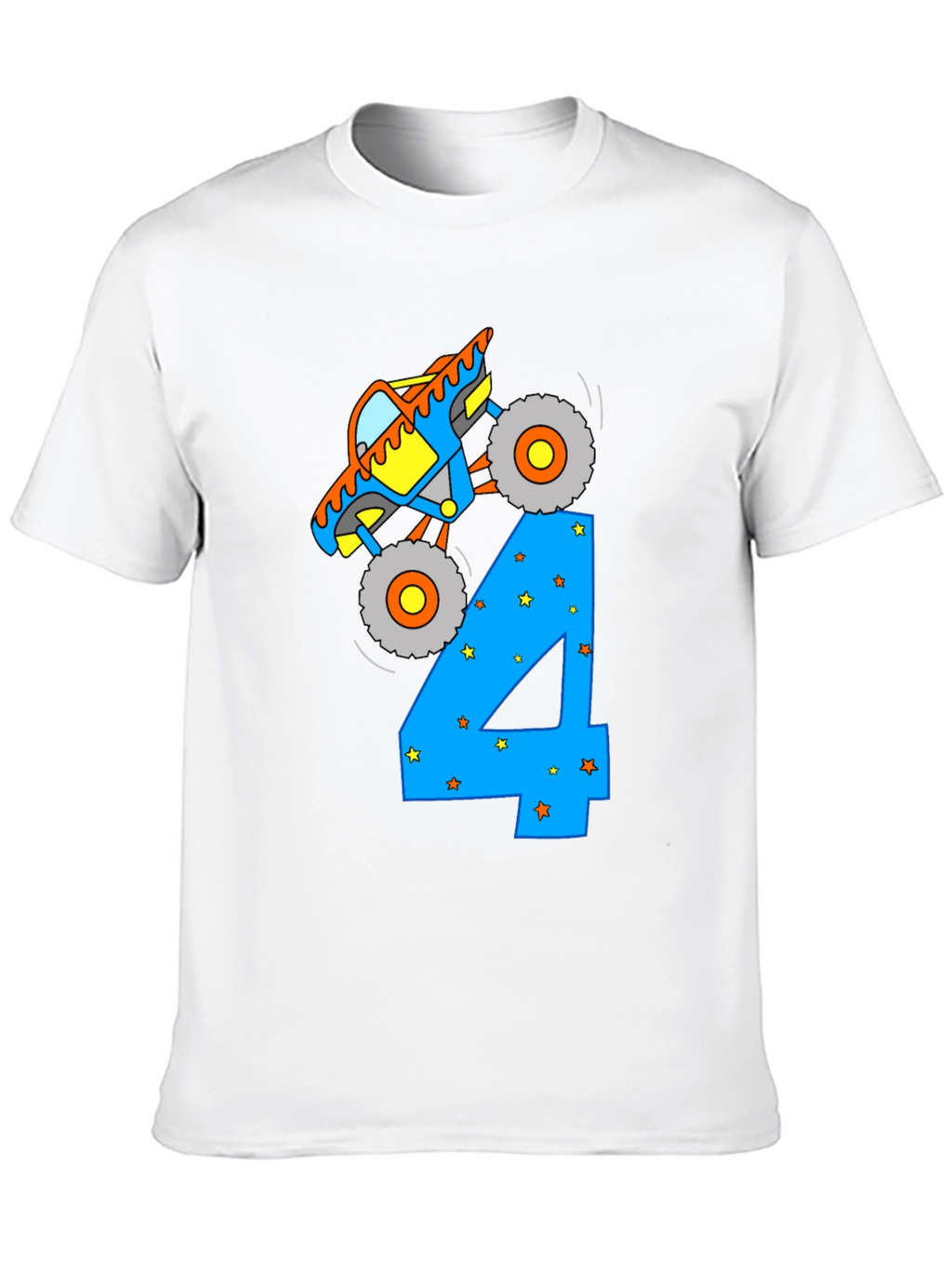 Monster Truck Birthday 4 T-Shirt