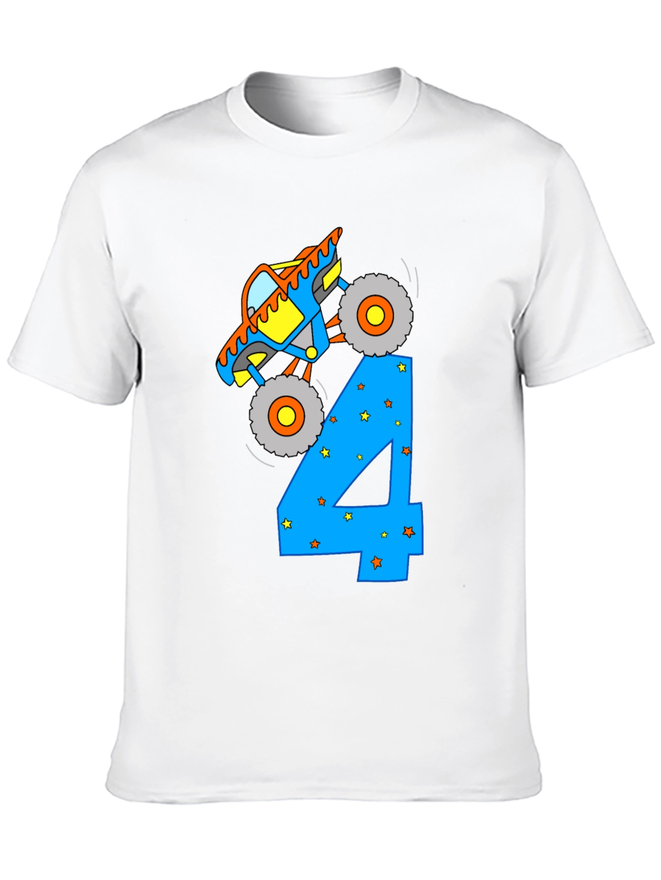 Monster Truck Birthday 4 T-Shirt