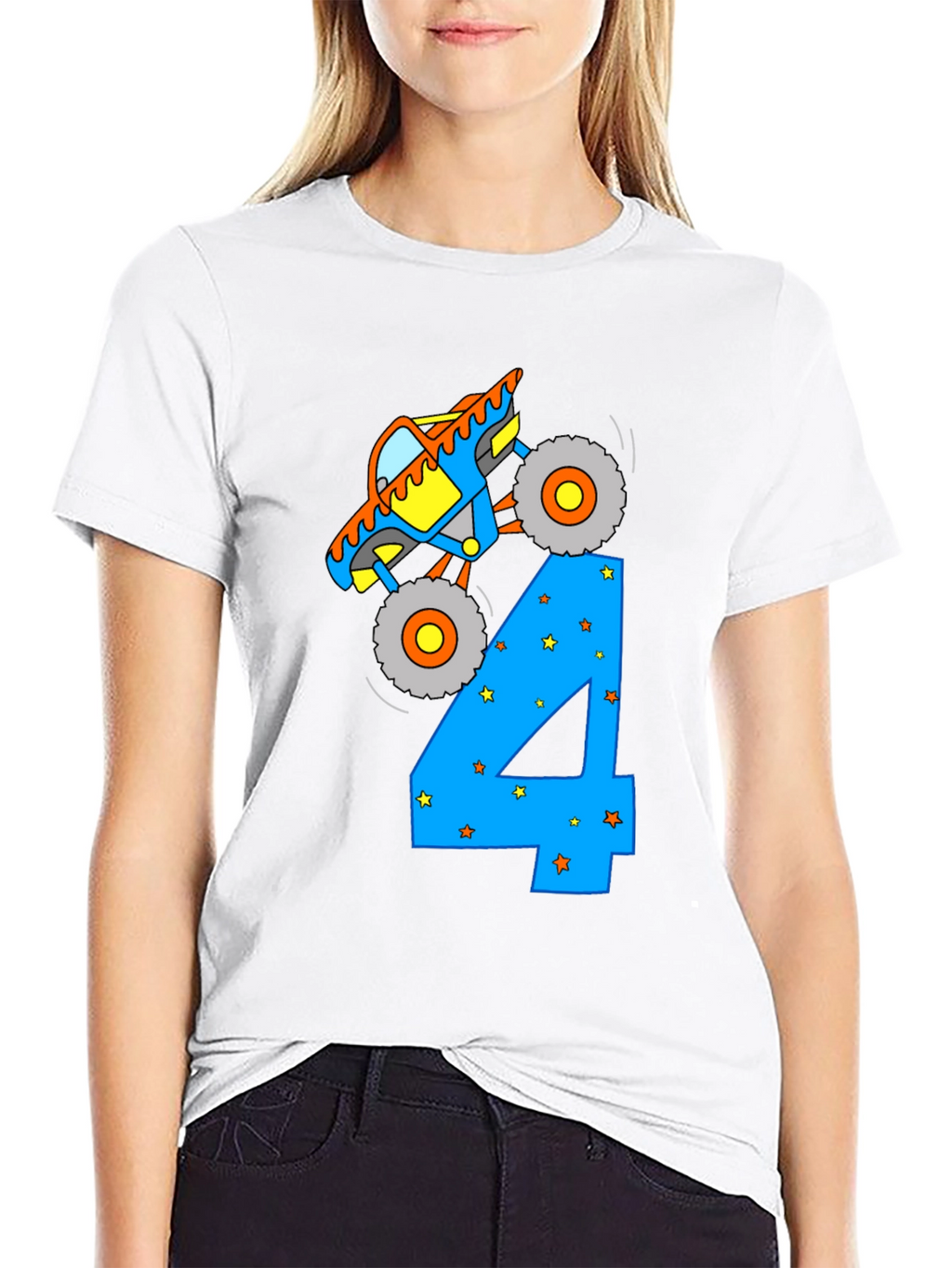 Monster Truck Birthday 4 T-Shirt
