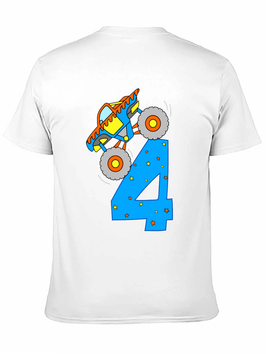 Monster Truck Birthday 4 T-Shirt