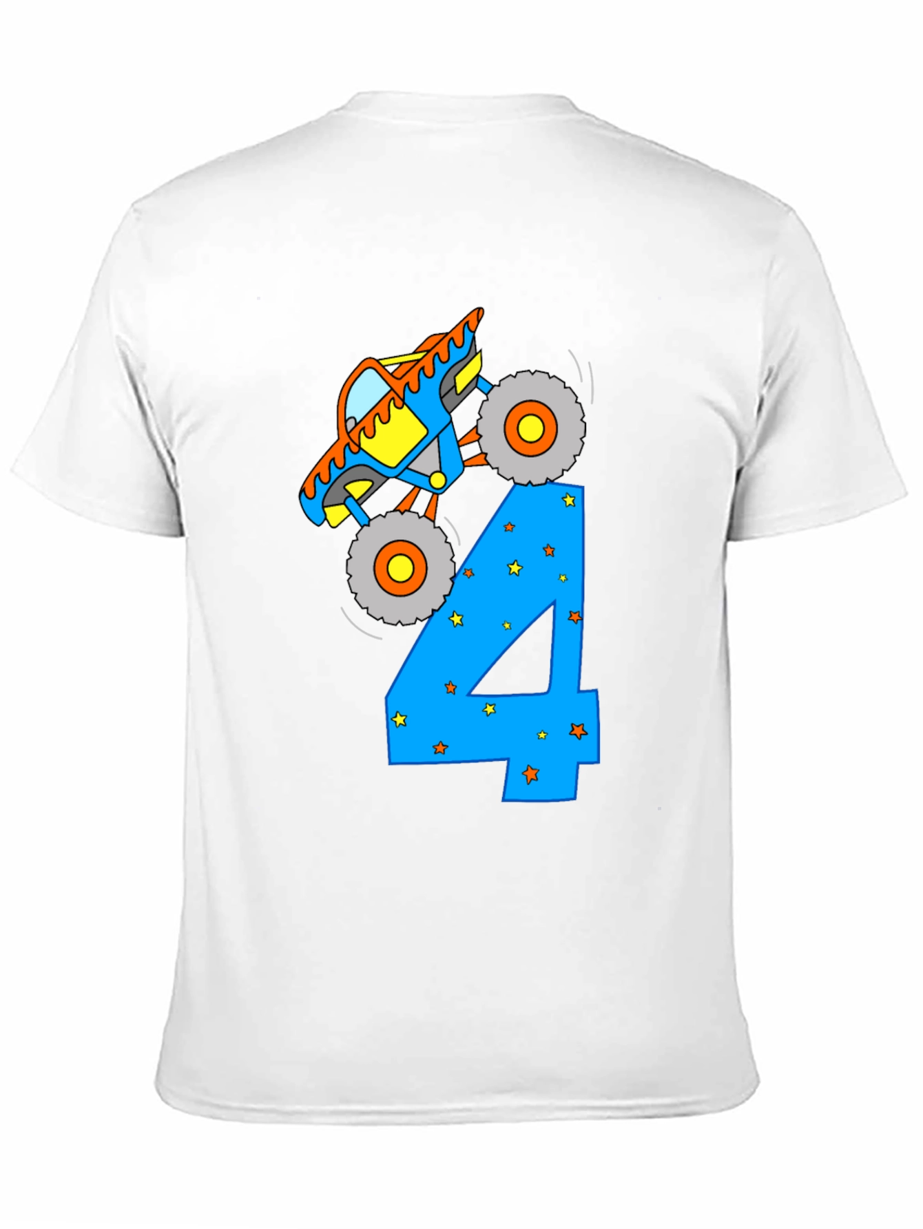 Monster Truck Birthday 4 T-Shirt