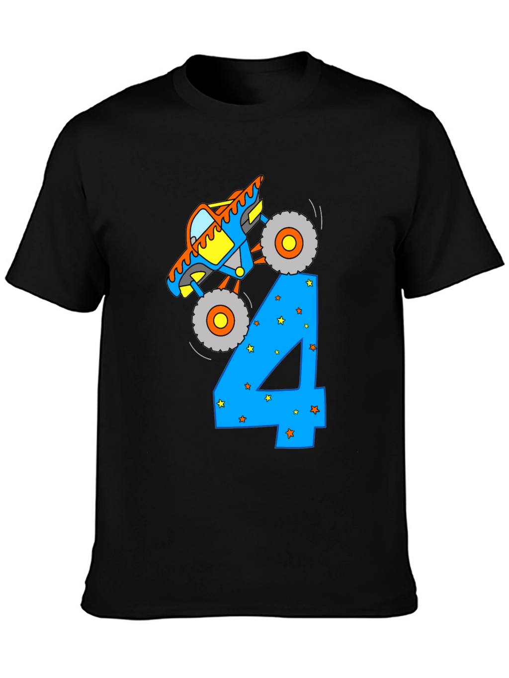 Monster Truck Birthday 4 T-Shirt
