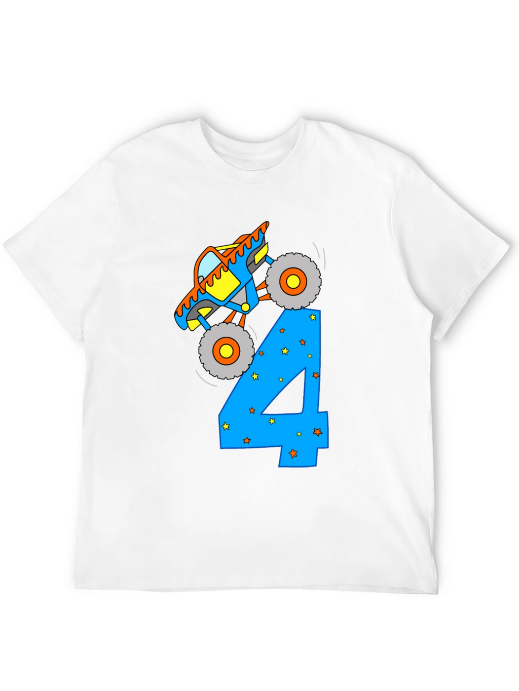 Monster Truck Birthday 4 T-Shirt