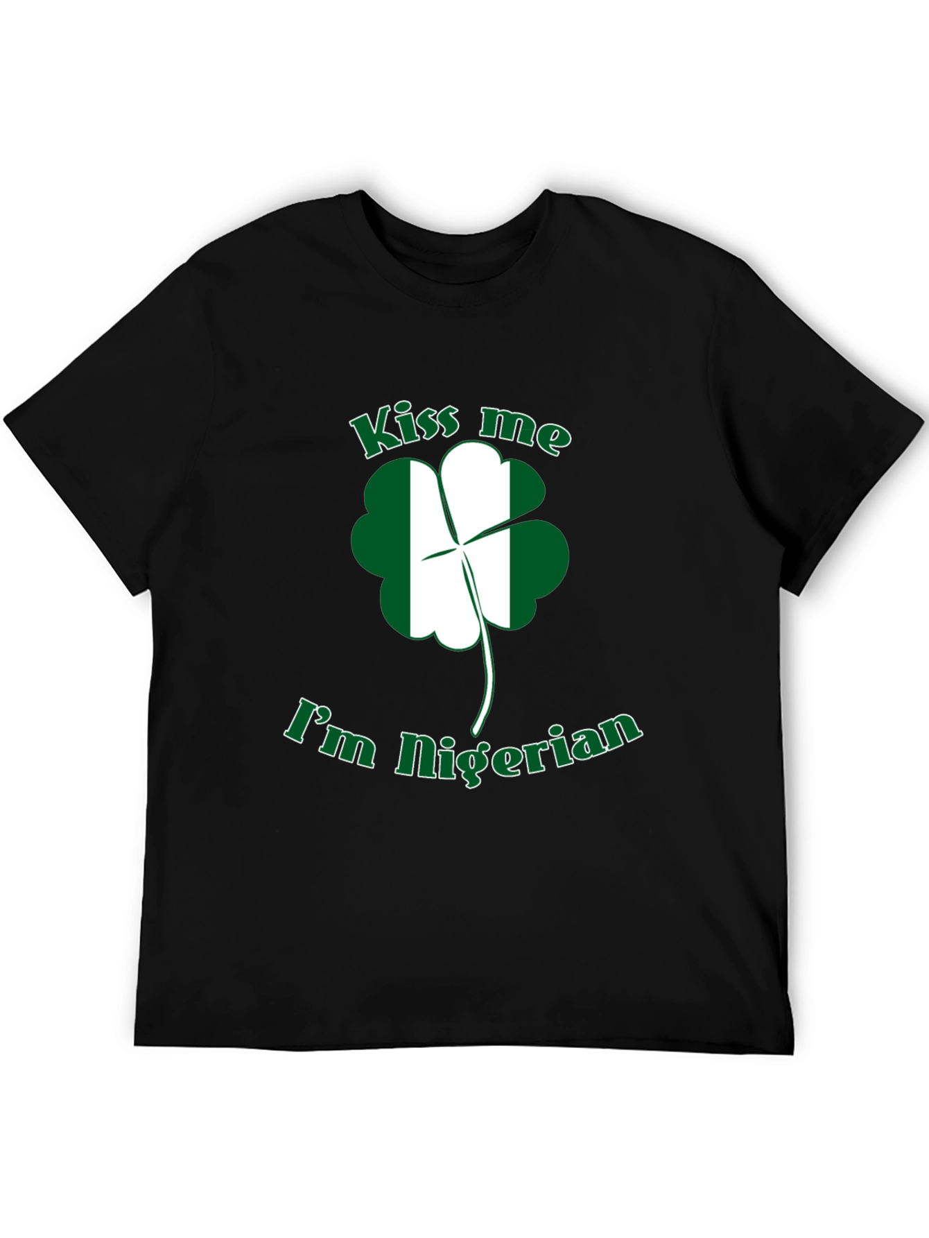 Kiss Me Im Nigerian St Patricks Day T-Shirt