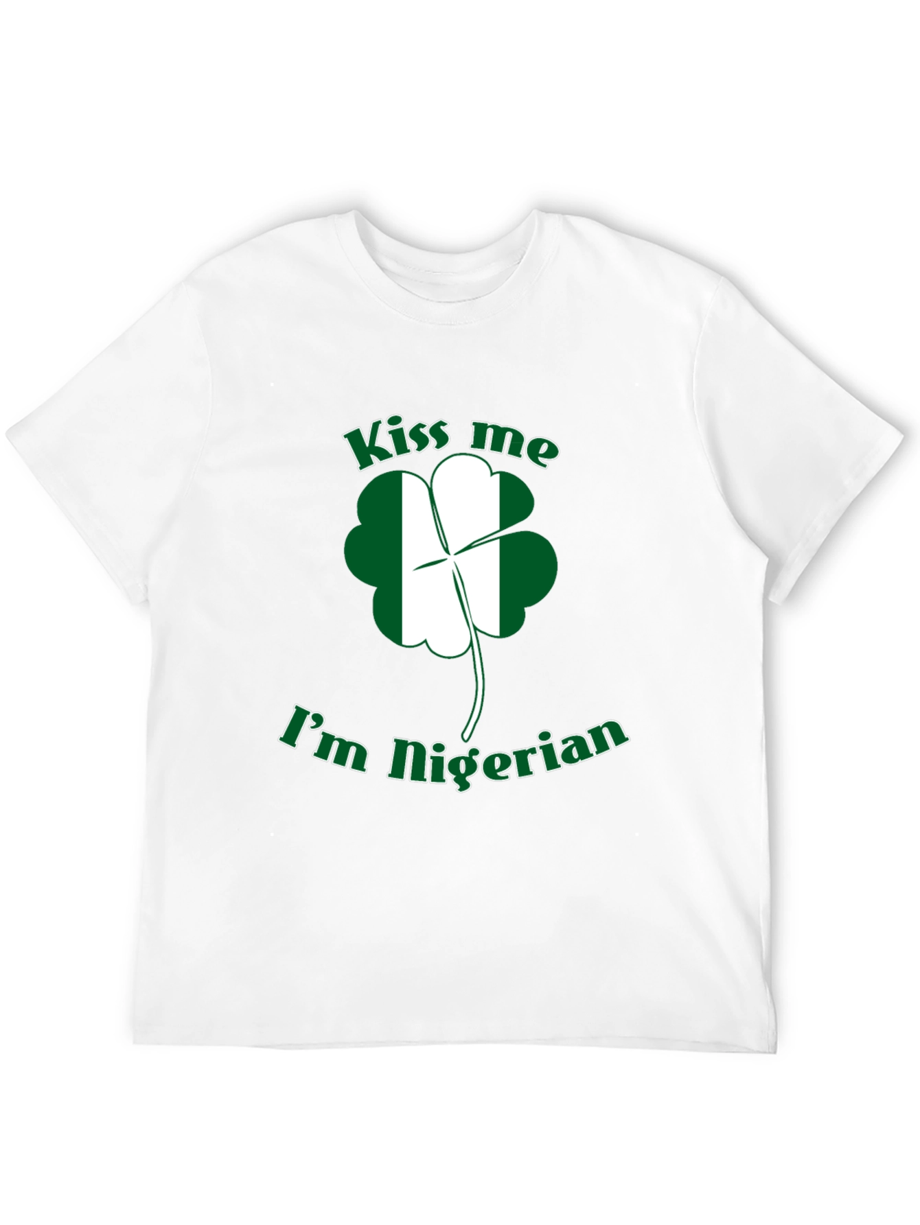 Kiss Me Im Nigerian St Patricks Day T-Shirt
