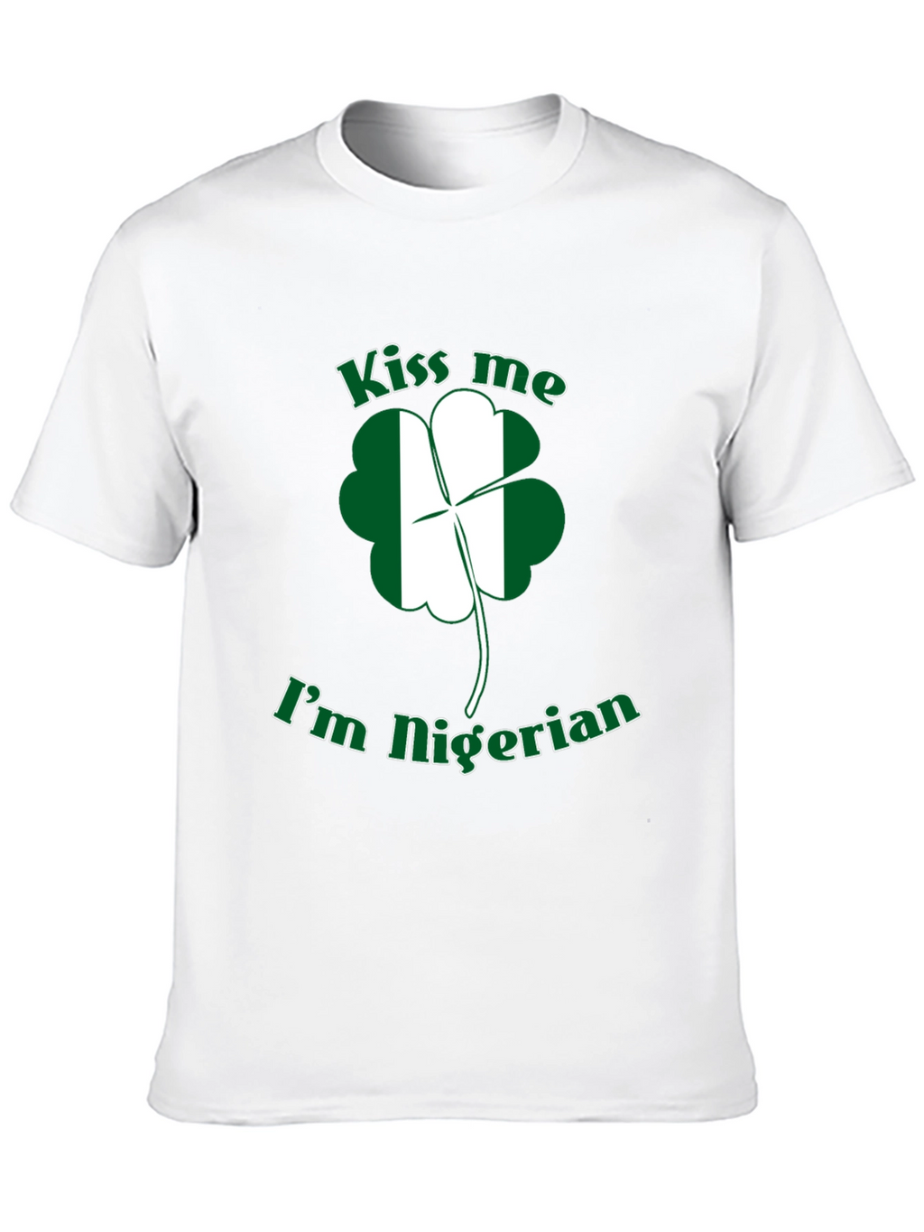 Kiss Me Im Nigerian St Patricks Day T-Shirt