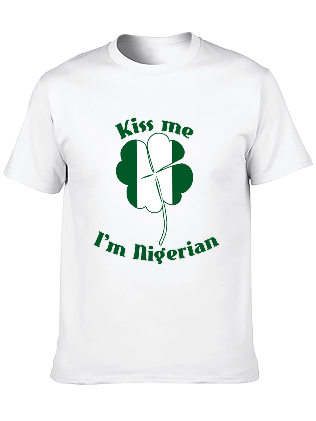 Kiss Me Im Nigerian St Patricks Day T-Shirt