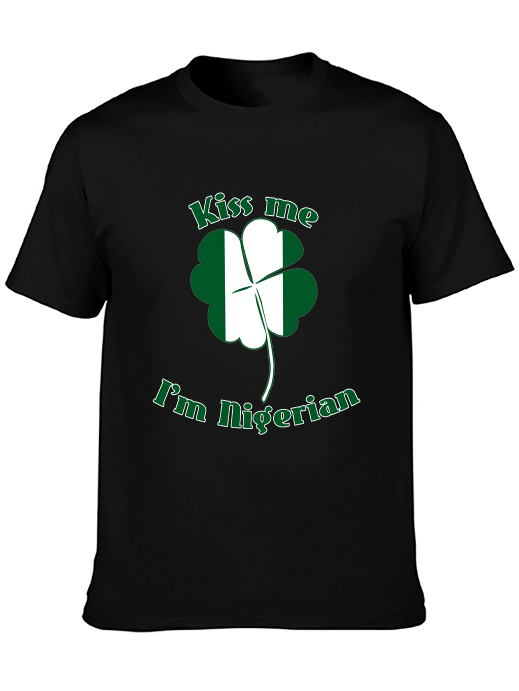 Kiss Me Im Nigerian St Patricks Day T-Shirt