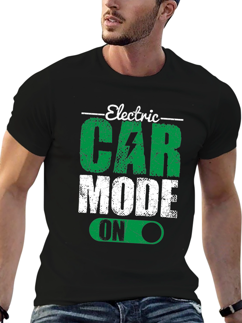 Electric Car Mode On Graphic Tee