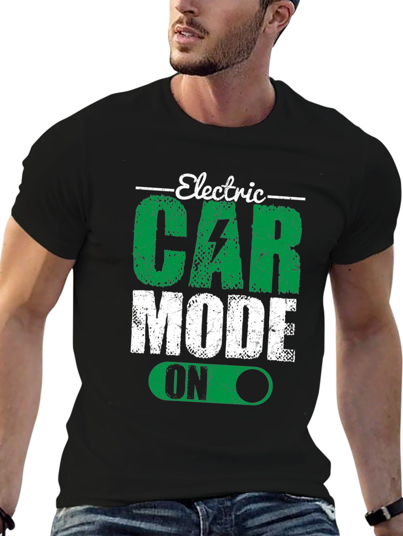 Electric Car Mode On Graphic Tee