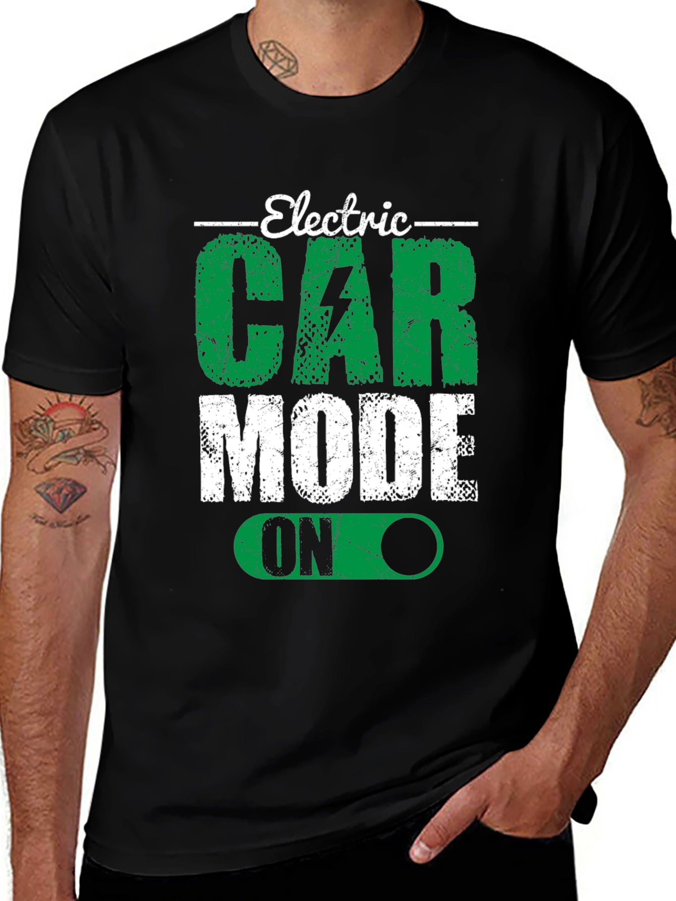 Electric Car Mode On Graphic Tee