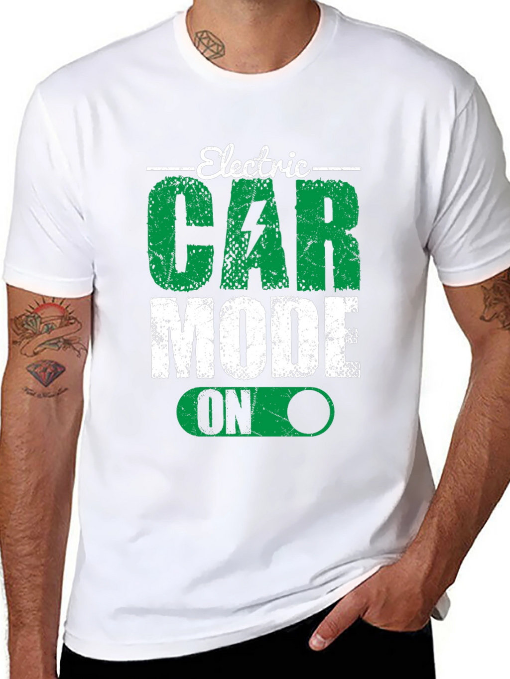 Electric Car Mode On Graphic Tee