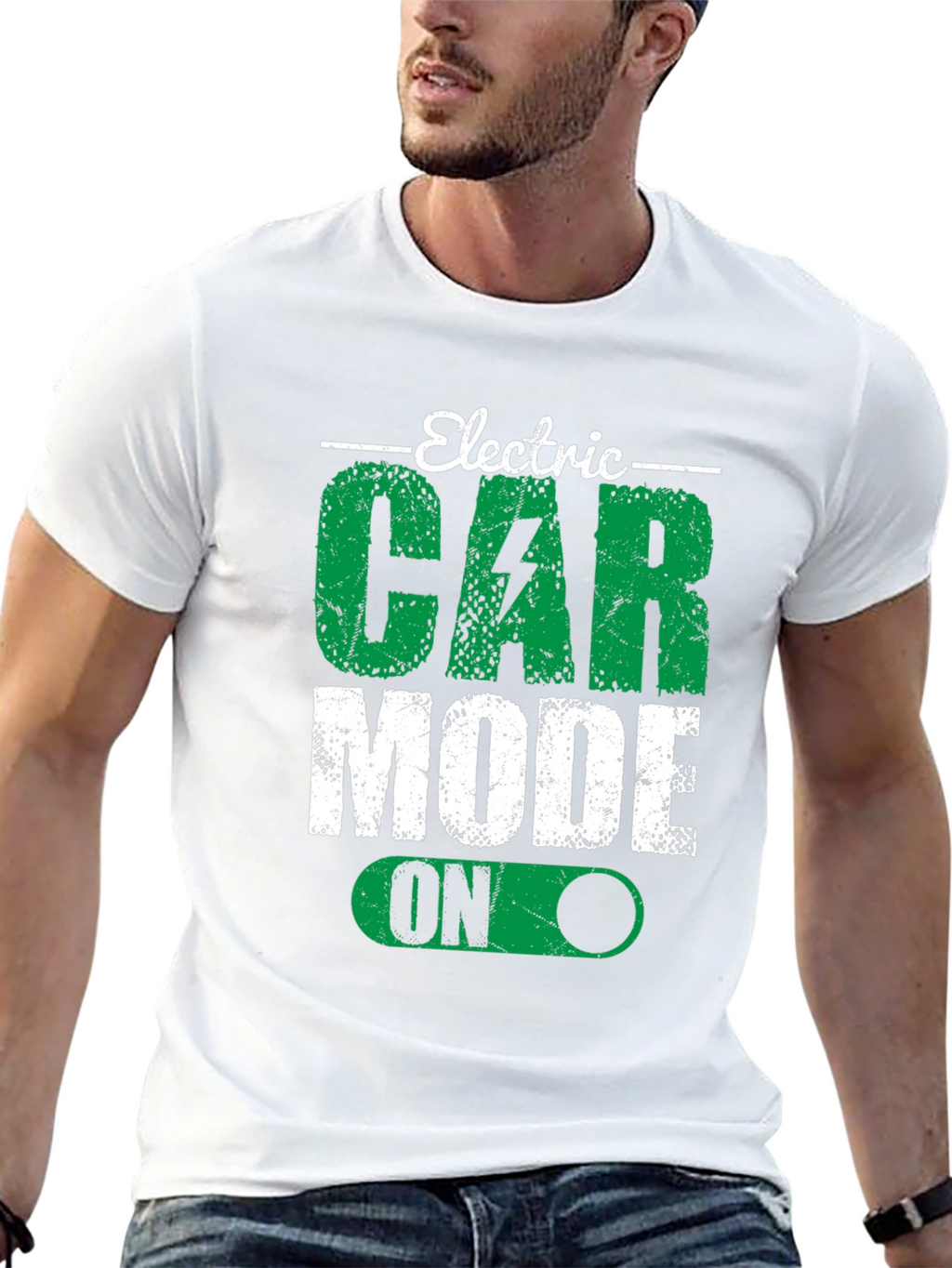 Electric Car Mode On Graphic Tee