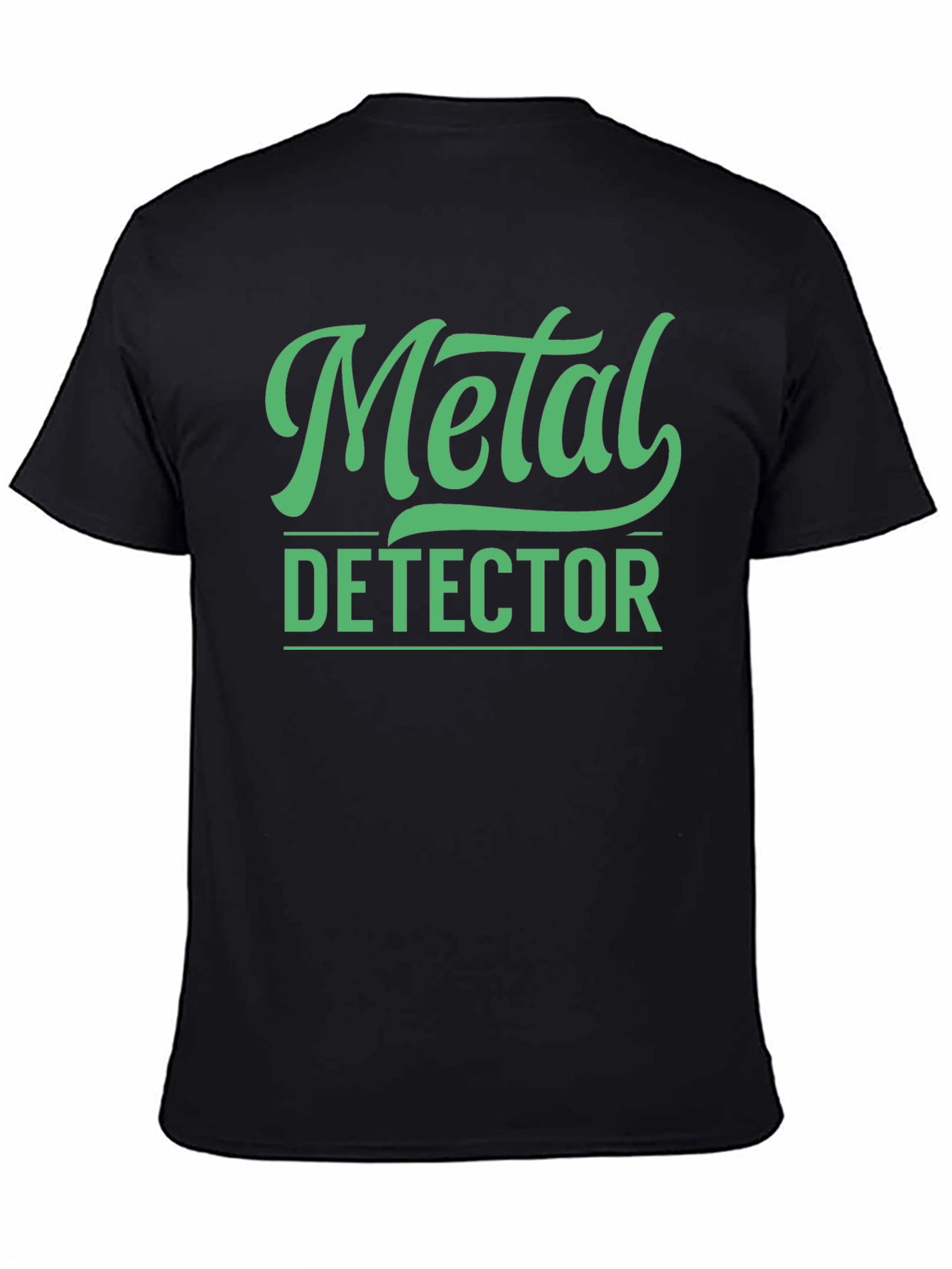 Metal Detector Graphic Tee - Black