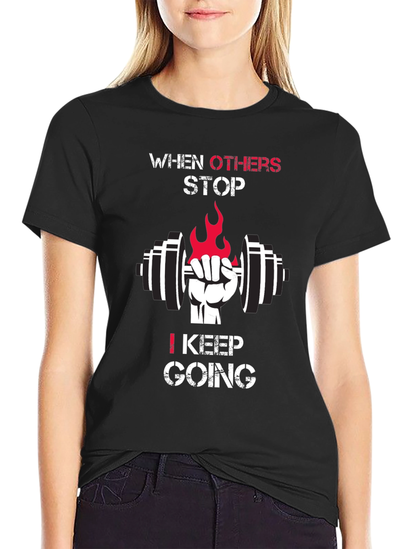 Motivational Gym T-Shirt - Keep Going