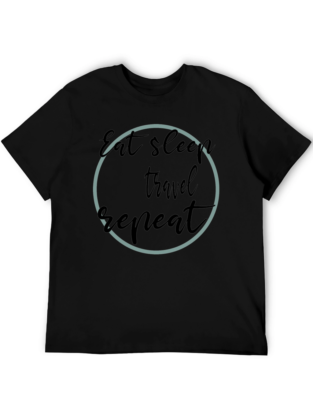 Eat Sleep Travel Repeat Graphic T-Shirt