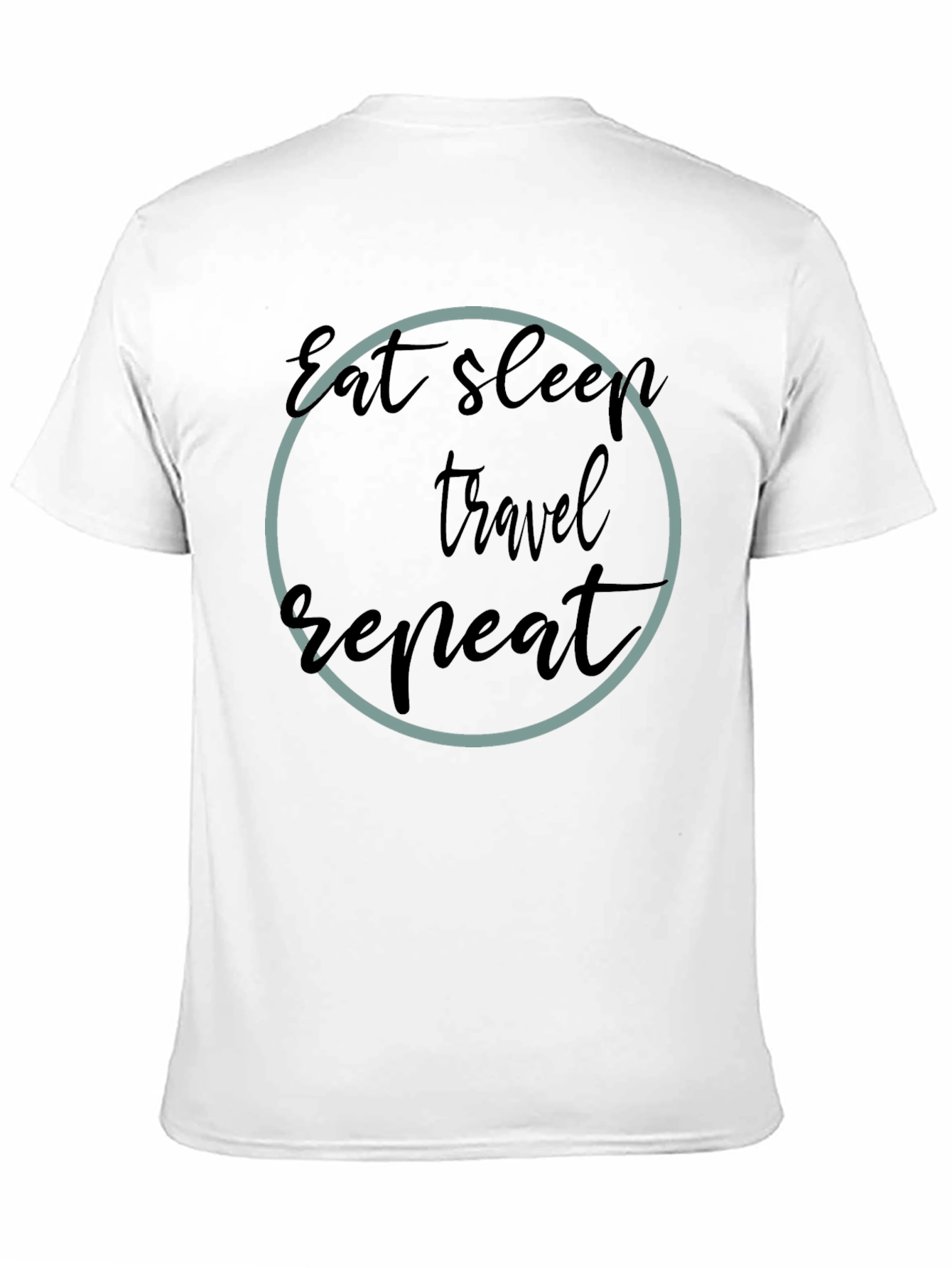 Eat Sleep Travel Repeat Graphic T-Shirt