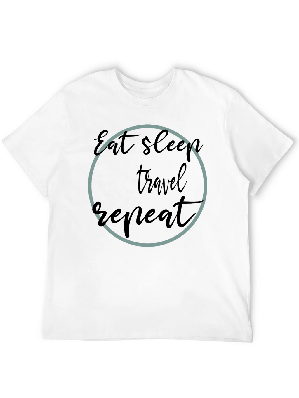 Eat Sleep Travel Repeat Graphic T-Shirt