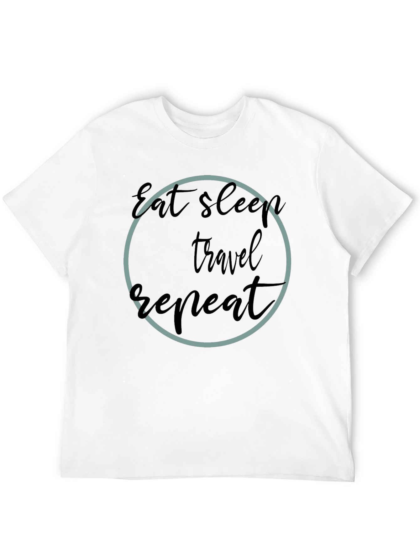 Eat Sleep Travel Repeat Graphic T-Shirt