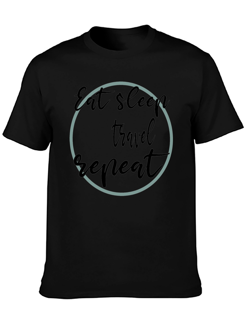 Eat Sleep Travel Repeat Graphic T-Shirt