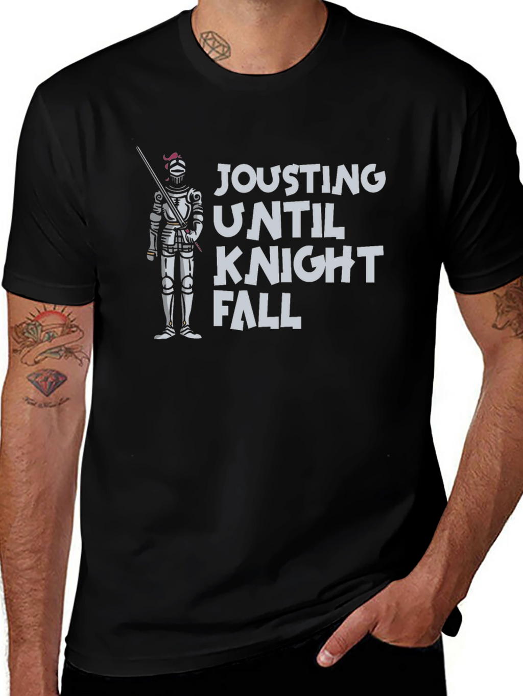 Jousting Until Knight Fall - Funny T-Shirt