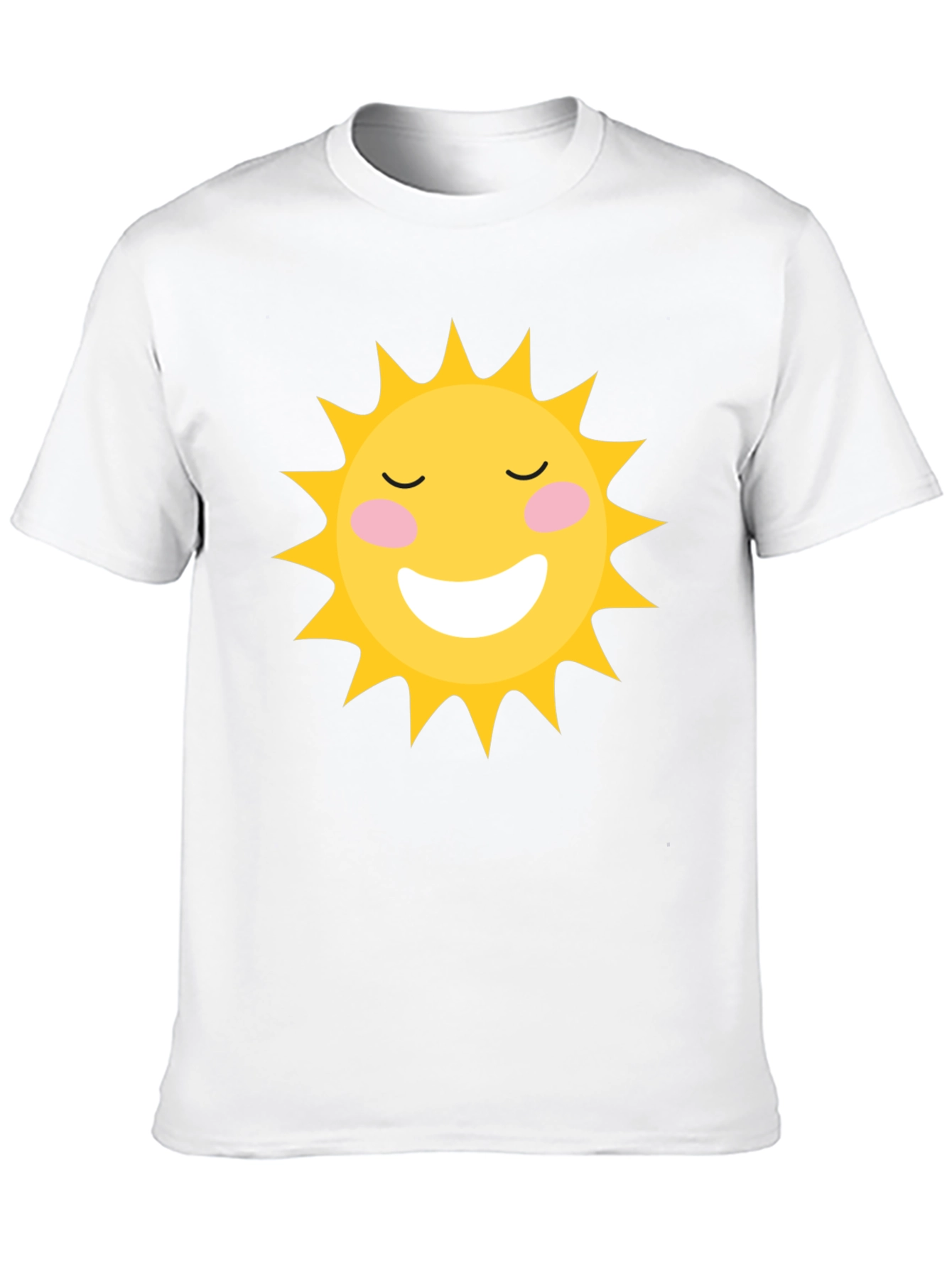 Smiling Sun Graphic Black T-Shirt