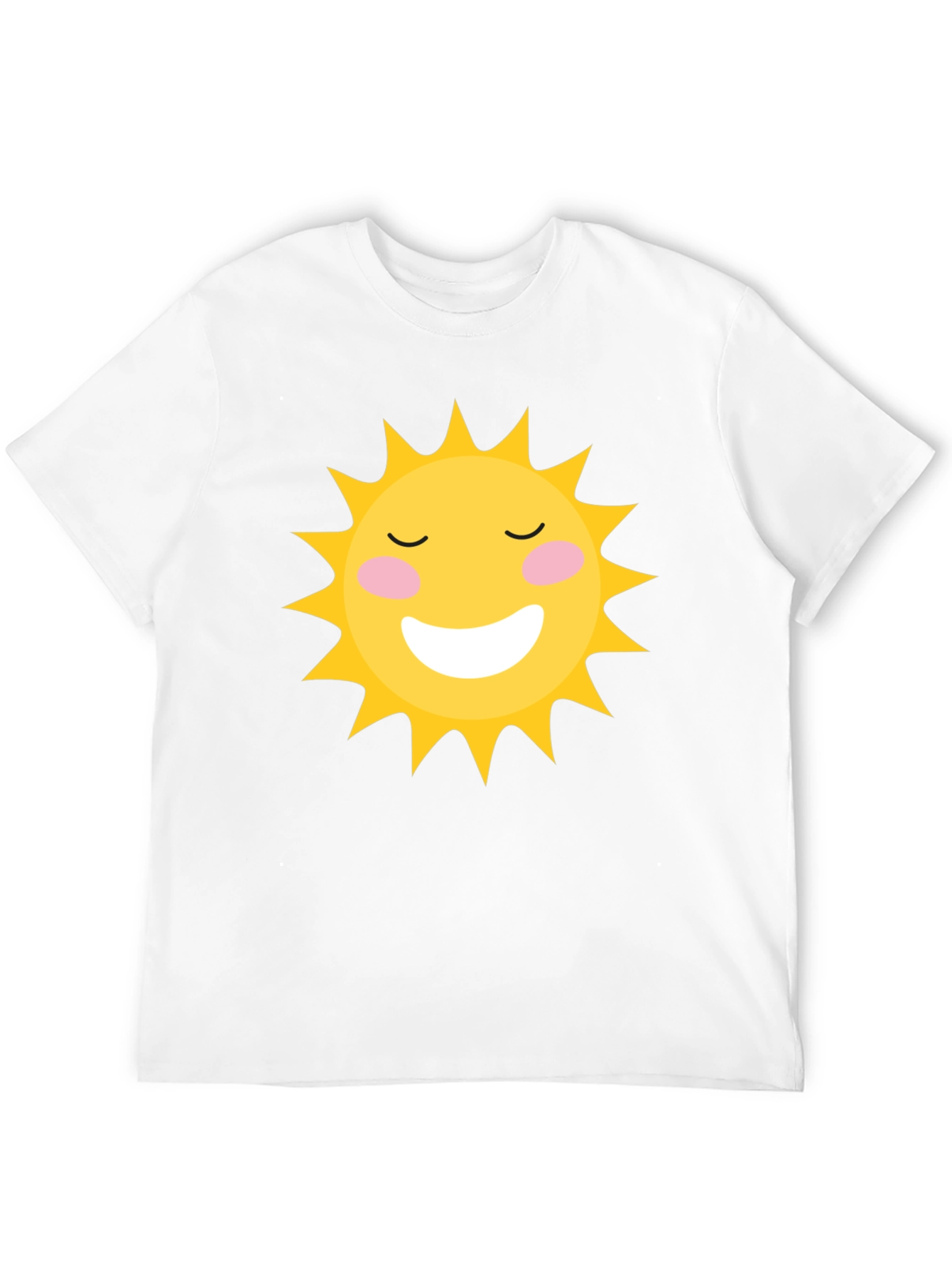 Smiling Sun Graphic Black T-Shirt