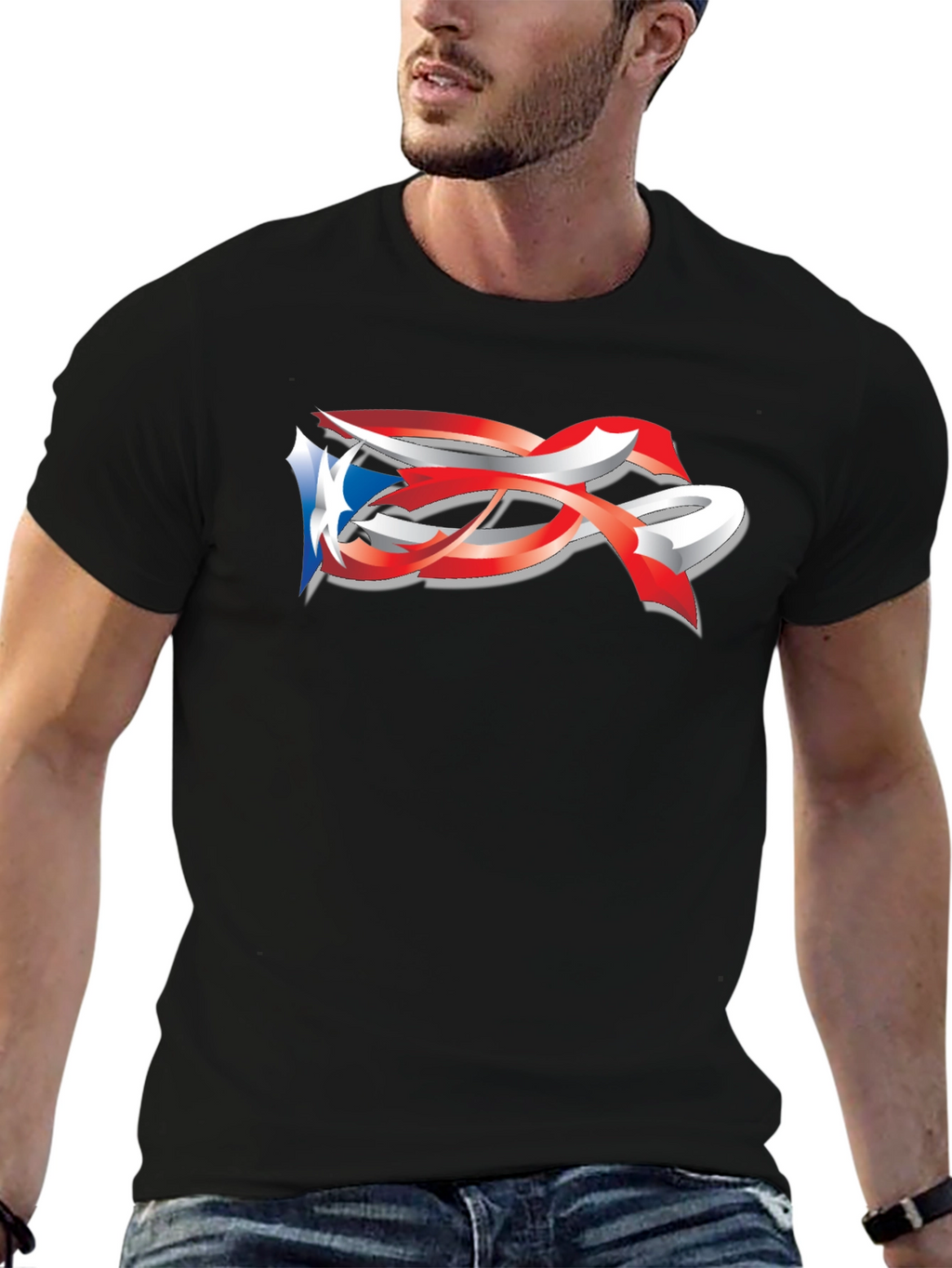 Puerto Rico Flag Graphic Tee