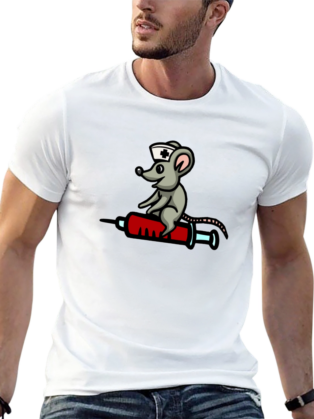 Nurse Rat Black T-Shirt