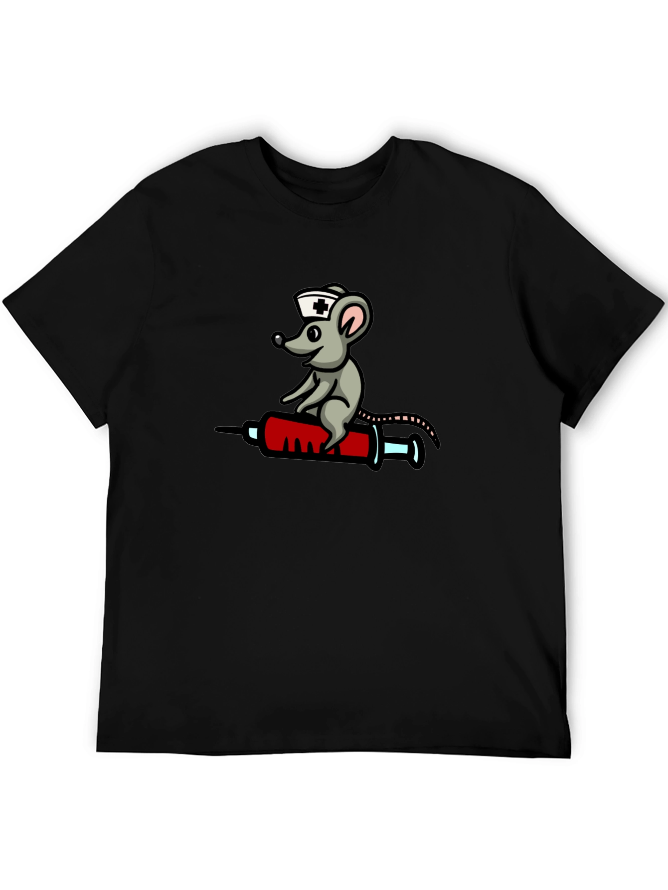 Nurse Rat Black T-Shirt