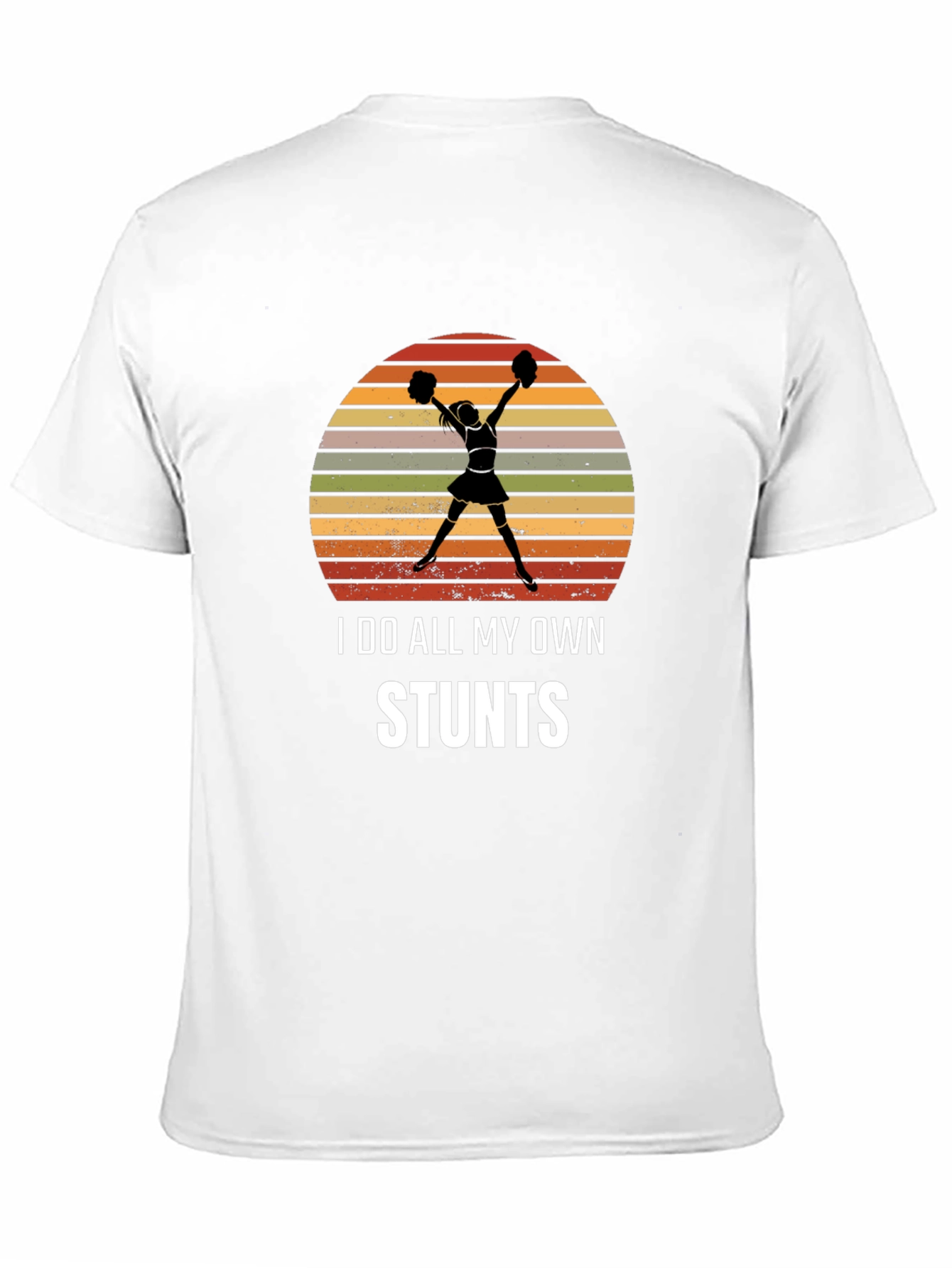 I Do All My Own Stunts Cheerleader Graphic Tee