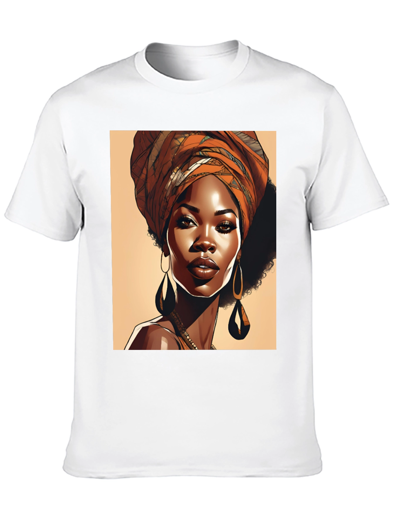 Elegant Woman T-Shirt Afrocentric Style