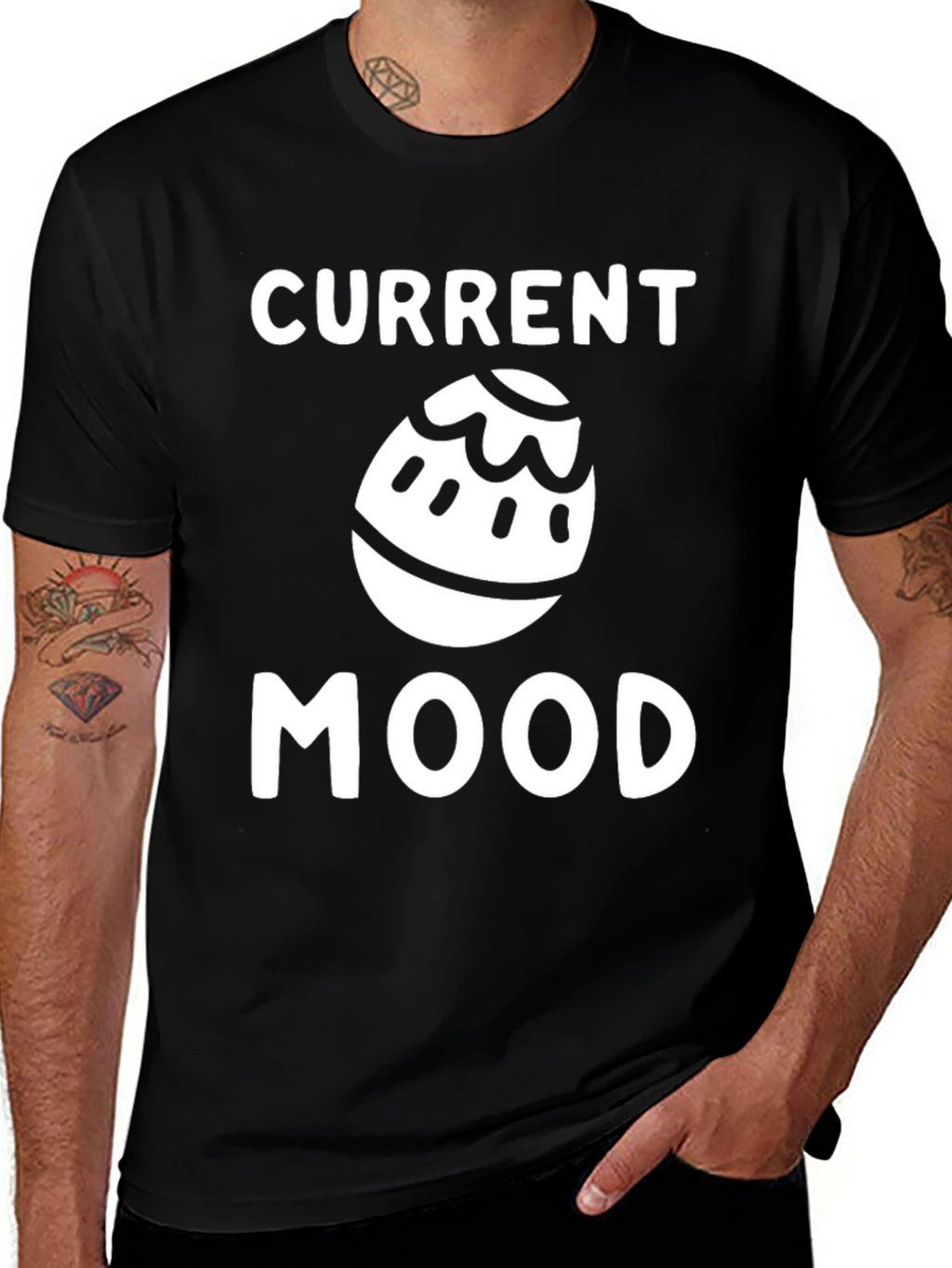 Current Egg Mood Graphic T-Shirt